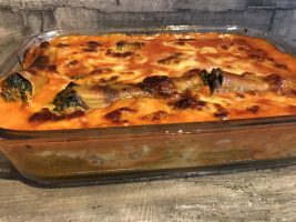 Cannelloni mit Spinat-Käse-Füllung